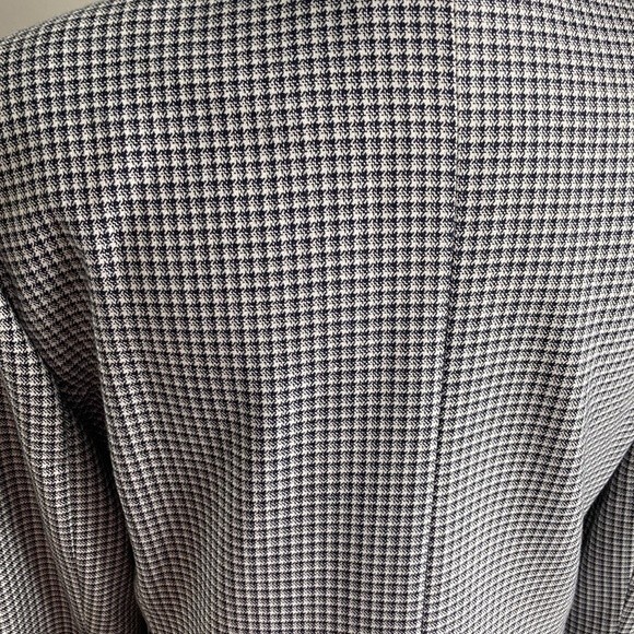 Vintage Chad Stevens Herringbone Wear to Work Boxy Oversized Blazer Size 10 - Picture 5 of 13